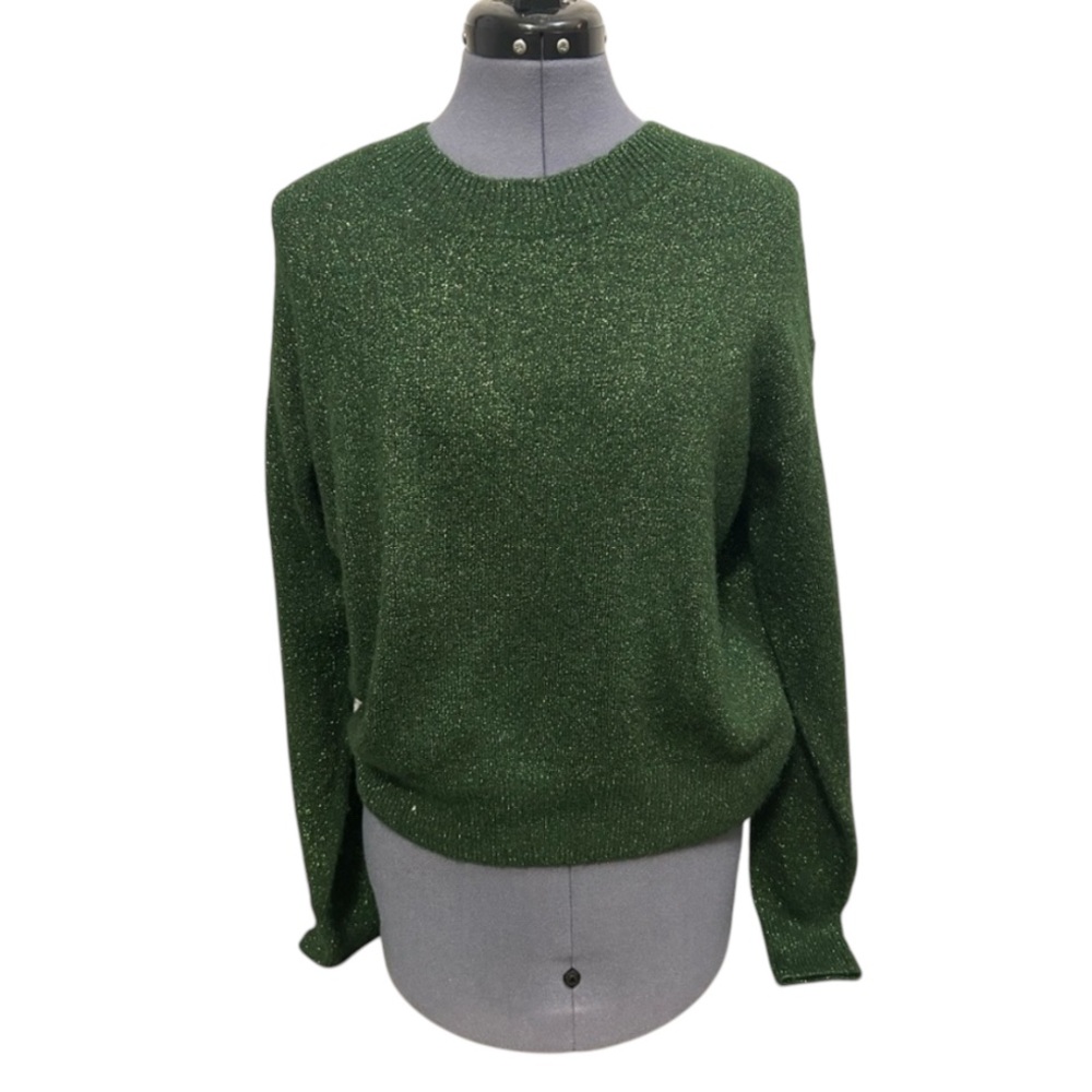 Green sparkle sweater size XS